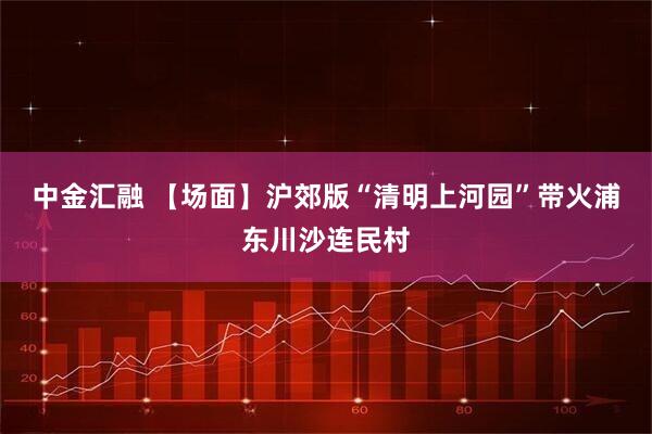 中金汇融 【场面】沪郊版“清明上河园”带火浦东川沙连民村